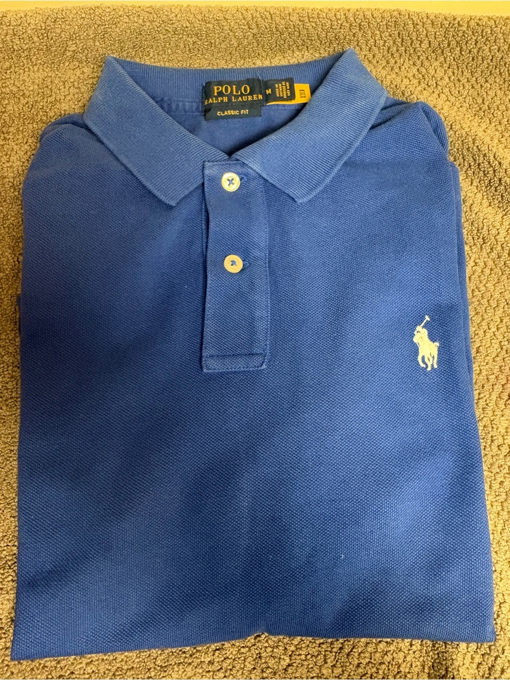 Polo by Ralph Lauren Boys Royal Blue Short-Sleeve Polo with Embroidered Pony